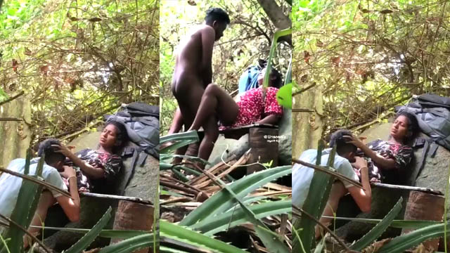 Desi Couples Caught While Fucking In Forest