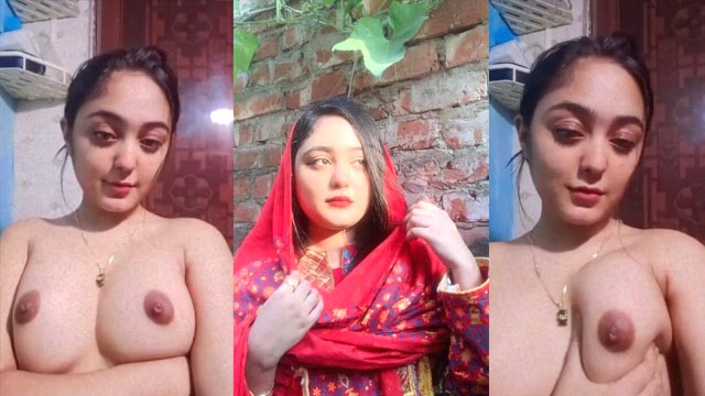Sexy Bengali University Girl Squeezing Brown Puffy Nipple Show
