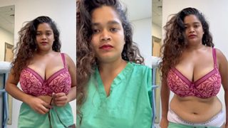 Horny Indian Tanker Nurse – Strip Teasing Big Boobs Show Video’s