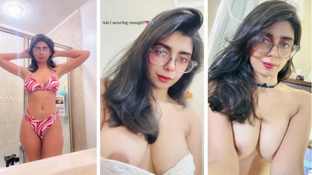 Influencer Aqsa Pervaiz Showing Boobs Pressing Leaked Sex MMS
